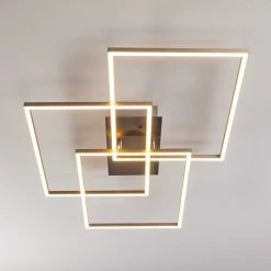 Hofstein Cheka Deckenleuchte LED Aluminium, 3-flammig, Fernbedienung -LED Leuchten Verkäufe 2022 cheka deckenleuchte h3374511 3