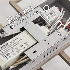 Hofstein Cheka Deckenleuchte LED Aluminium, 4-flammig, Fernbedienung -LED Leuchten Verkäufe 2022 cheka deckenleuchte h3374535 16