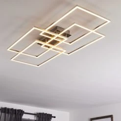 Hofstein Cheka Deckenleuchte LED Aluminium, 4-flammig, Fernbedienung -LED Leuchten Verkäufe 2022 cheka deckenleuchte h3374535 2