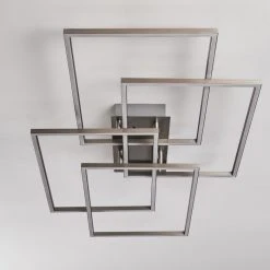 Hofstein Cheka Deckenleuchte LED Aluminium, 4-flammig, Fernbedienung -LED Leuchten Verkäufe 2022 cheka deckenleuchte h3374535 5