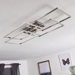 Hofstein Cheka Deckenleuchte LED Aluminium, 4-flammig, Fernbedienung -LED Leuchten Verkäufe 2022 cheka deckenleuchte h3374535 9