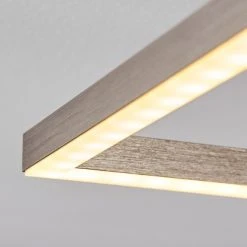 Hofstein Cheka Deckenleuchte LED Nickel-Matt, 2-flammig, Fernbedienung -LED Leuchten Verkäufe 2022 cheka deckenleuchte h3382417 10