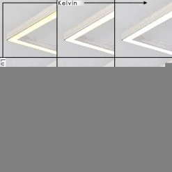 Hofstein Cheka Deckenleuchte LED Nickel-Matt, Braun, 2-flammig, Fernbedienung -LED Leuchten Verkäufe 2022 cheka deckenleuchte h3383698 2