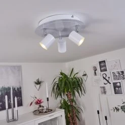 Hofstein Chennai Deckenleuchte LED Chrom, Wei&szlig;, 3-flammig -LED Leuchten Verkäufe 2022 chennai deckenleuchte h3319611 10