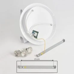 Hofstein Chennai Deckenleuchte LED Chrom, Wei&szlig;, 3-flammig -LED Leuchten Verkäufe 2022 chennai deckenleuchte h3319611 4