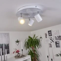 Hofstein Chennai Deckenleuchte LED Chrom, Wei&szlig;, 3-flammig -LED Leuchten Verkäufe 2022 chennai deckenleuchte h3319611 8