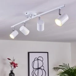 Hofstein Chennai Deckenleuchte LED Chrom, Wei&szlig;, 4-flammig -LED Leuchten Verkäufe 2022 chennai deckenleuchte h3319635 10