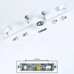 Hofstein Chennai Deckenleuchte LED Chrom, Wei&szlig;, 4-flammig -LED Leuchten Verkäufe 2022 chennai deckenleuchte h3319635 4