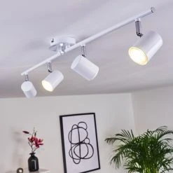 Hofstein Chennai Deckenleuchte LED Chrom, Wei&szlig;, 4-flammig -LED Leuchten Verkäufe 2022 chennai deckenleuchte h3319635 6