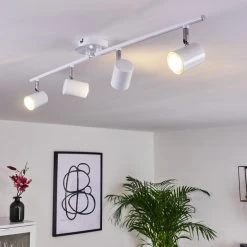 Hofstein Chennai Deckenleuchte LED Chrom, Wei&szlig;, 4-flammig -LED Leuchten Verkäufe 2022 chennai deckenleuchte h3319635 8