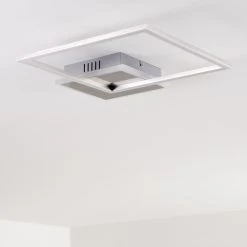 Hofstein Chilkat Deckenleuchte LED Nickel-Matt, 1-flammig -LED Leuchten Verkäufe 2022 chilkat deckenleuchte h3311554 13