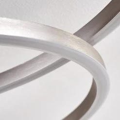 Hofstein Chilkat Deckenleuchte LED Nickel-Matt, 1-flammig -LED Leuchten Verkäufe 2022 chilkat deckenleuchte h3311639 15