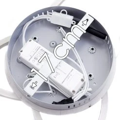 Hofstein Chilkat Deckenleuchte LED Nickel-Matt, 1-flammig -LED Leuchten Verkäufe 2022 chilkat deckenleuchte h3311639 16