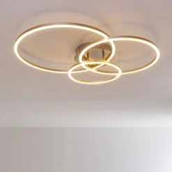 Hofstein Chilkat Deckenleuchte LED Nickel-Matt, 1-flammig -LED Leuchten Verkäufe 2022 chilkat deckenleuchte h3311639 6