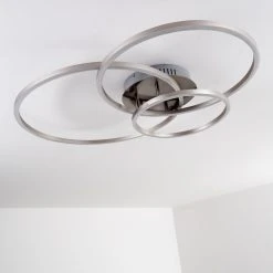 Hofstein Chilkat Deckenleuchte LED Nickel-Matt, 1-flammig -LED Leuchten Verkäufe 2022 chilkat deckenleuchte h3311639 7