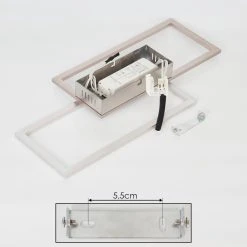 Hofstein Chilkat Deckenleuchte LED Nickel-Matt, 1-flammig -LED Leuchten Verkäufe 2022 chilkat deckenleuchte h3382059 4