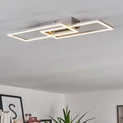 Hofstein Chilkat Deckenleuchte LED Nickel-Matt, 1-flammig -LED Leuchten Verkäufe 2022 chilkat deckenleuchte h3382059 8