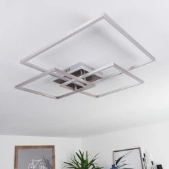 Hofstein Chilkat Deckenleuchte LED Nickel-Matt, 1-flammig -LED Leuchten Verkäufe 2022 chilkat deckenleuchte h3384404 11