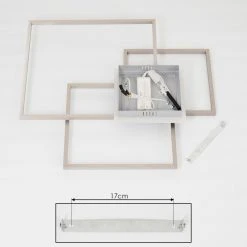 Hofstein Chilkat Deckenleuchte LED Nickel-Matt, 1-flammig -LED Leuchten Verkäufe 2022 chilkat deckenleuchte h3384404 4