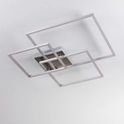 Hofstein Chilkat Deckenleuchte LED Nickel-Matt, 1-flammig -LED Leuchten Verkäufe 2022 chilkat deckenleuchte h3384404 7