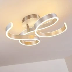 Hofstein Chippewa Deckenleuchte LED Nickel-Matt, 1-flammig -LED Leuchten Verkäufe 2022 chippewa deckenleuchte h3312643 18