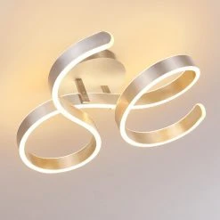 Hofstein Chippewa Deckenleuchte LED Nickel-Matt, 1-flammig -LED Leuchten Verkäufe 2022 chippewa deckenleuchte h3312643 19