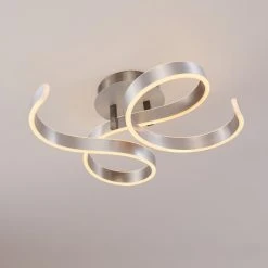 Hofstein Chippewa Deckenleuchte LED Nickel-Matt, 1-flammig -LED Leuchten Verkäufe 2022 chippewa deckenleuchte h3312643 6