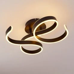 Hofstein Chippewa Deckenleuchte LED Schwarz, 1-flammig -LED Leuchten Verkäufe 2022 chippewa deckenleuchte h3312681 12