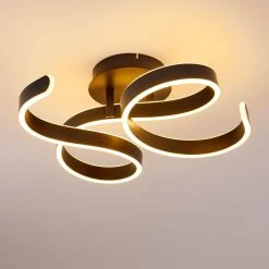 Hofstein Chippewa Deckenleuchte LED Schwarz, 1-flammig -LED Leuchten Verkäufe 2022 chippewa deckenleuchte h3312681 18