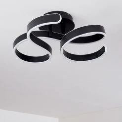 Hofstein Chippewa Deckenleuchte LED Schwarz, 1-flammig -LED Leuchten Verkäufe 2022 chippewa deckenleuchte h3312681 4