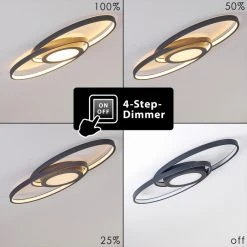 Hofstein Chunky Deckenleuchte LED Grau, 1-flammig -LED Leuchten Verkäufe 2022 chunky deckenleuchte h3311592 5