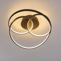 Hofstein Chute Deckenleuchte LED Schwarz, 1-flammig -LED Leuchten Verkäufe 2022 chute deckenleuchte h3313510 10