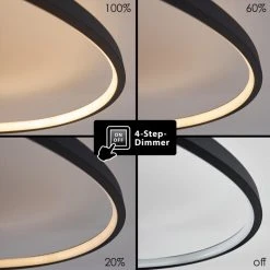 Hofstein Chute Deckenleuchte LED Schwarz, 1-flammig -LED Leuchten Verkäufe 2022 chute deckenleuchte h3313510 16