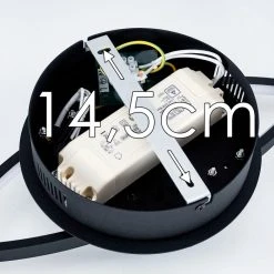 Hofstein Chute Deckenleuchte LED Schwarz, 1-flammig -LED Leuchten Verkäufe 2022 chute deckenleuchte h3313558 18