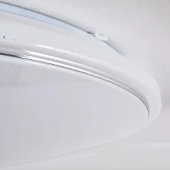 Hofstein Cirque Deckenleuchte LED Chrom, 1-flammig, Fernbedienung, Farbwechsler -LED Leuchten Verkäufe 2022 cirque deckenleuchte h3110539 do1 14