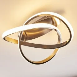 Hofstein Cochato Deckenleuchte LED Nickel-Matt, 1-flammig -LED Leuchten Verkäufe 2022 cochato deckenleuchte h3312704 12