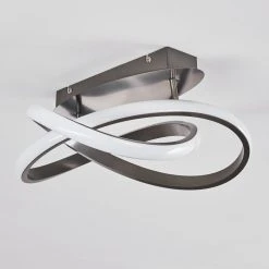 Hofstein Cochato Deckenleuchte LED Nickel-Matt, 1-flammig -LED Leuchten Verkäufe 2022 cochato deckenleuchte h3312704 16