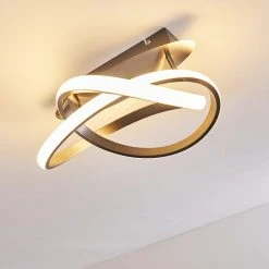 Hofstein Cochato Deckenleuchte LED Nickel-Matt, 1-flammig -LED Leuchten Verkäufe 2022 cochato deckenleuchte h3312704 18