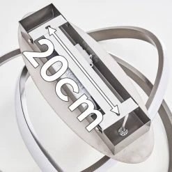 Hofstein Cochato Deckenleuchte LED Nickel-Matt, 1-flammig -LED Leuchten Verkäufe 2022 cochato deckenleuchte h3312704 20