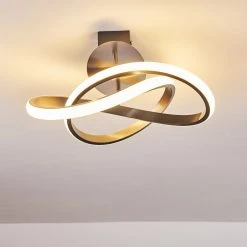 Hofstein Cochato Deckenleuchte LED Nickel-Matt, 1-flammig -LED Leuchten Verkäufe 2022 cochato deckenleuchte h3312704 8