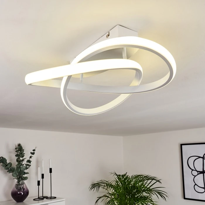 Hofstein Cochato Deckenleuchte LED Weiß, 1-flammig 9 Hofstein Cochato Deckenleuchte LED Weiß, 1-flammig – Bild 9