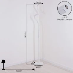 Hofstein Cochato Stehleuchte LED Wei&szlig;, 1-flammig -LED Leuchten Verkäufe 2022 cochato stehleuchte h3446096 3