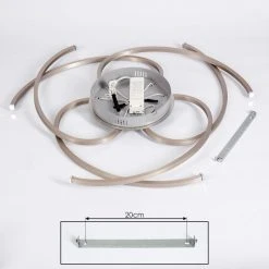 Hofstein Cojcam Deckenleuchte LED Nickel-Matt, 3-flammig -LED Leuchten Verkäufe 2022 cojcam deckenleuchte h3383902 4