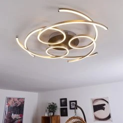 Hofstein Cojcam Deckenleuchte LED Nickel-Matt, 3-flammig -LED Leuchten Verkäufe 2022 cojcam deckenleuchte h3383902 6