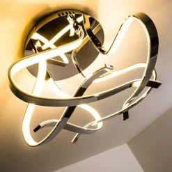 Hofstein Colle Deckenleuchte LED Chrom, 1-flammig -LED Leuchten Verkäufe 2022 colle deckenleuchte h167404 16