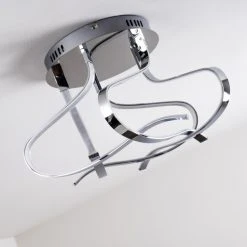 Hofstein Colle Deckenleuchte LED Chrom, 1-flammig -LED Leuchten Verkäufe 2022 colle deckenleuchte h167404 17