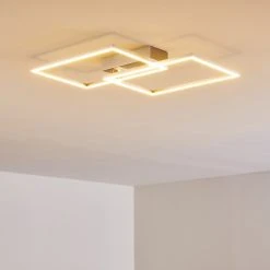 Hofstein Colombero Deckenleuchte LED Silber, 2-flammig, Fernbedienung -LED Leuchten Verkäufe 2022 colombero deckenleuchte h3167649 do2 10