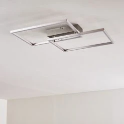 Hofstein Colombero Deckenleuchte LED Silber, 2-flammig, Fernbedienung -LED Leuchten Verkäufe 2022 colombero deckenleuchte h3167649 do2 16