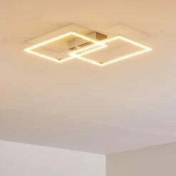 Hofstein Colombero Deckenleuchte LED Silber, 2-flammig, Fernbedienung -LED Leuchten Verkäufe 2022 colombero deckenleuchte h3167649 do2 18