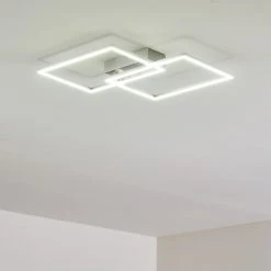 Hofstein Colombero Deckenleuchte LED Silber, 2-flammig, Fernbedienung -LED Leuchten Verkäufe 2022 colombero deckenleuchte h3167649 do2 6